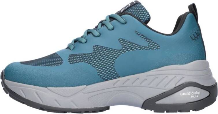 Waldläufer Blauwe Dames Sneakers Brede Pasvorm Blue Dames