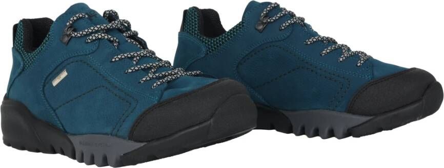 Waldläufer Blauwe Heren Sneaker met brede pasvorm Blue Heren