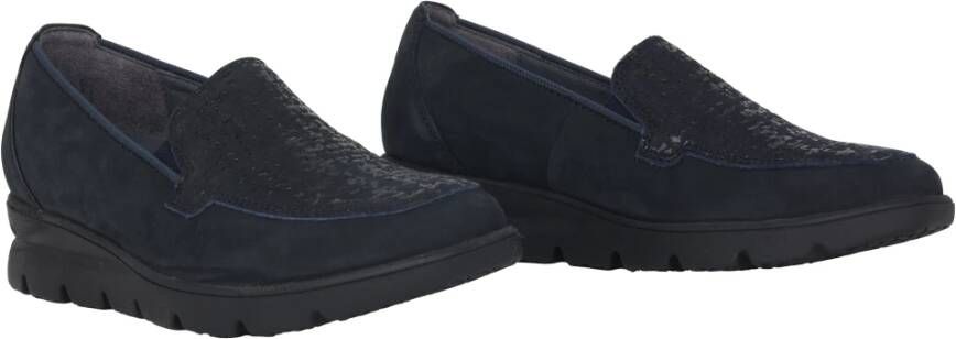 Waldläufer Blauwe Loafer voor Vrouwen Bruni Blue Dames