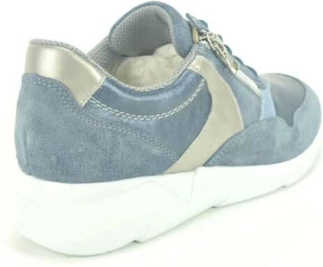 Waldläufer Blauwe Runner Sneakers Blue Dames