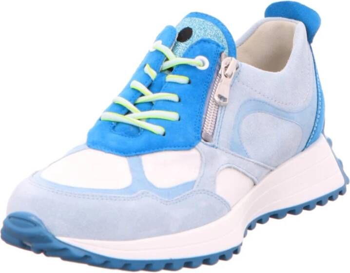 Waldläufer Blauwe Sportschoenen 797002 Blue Dames