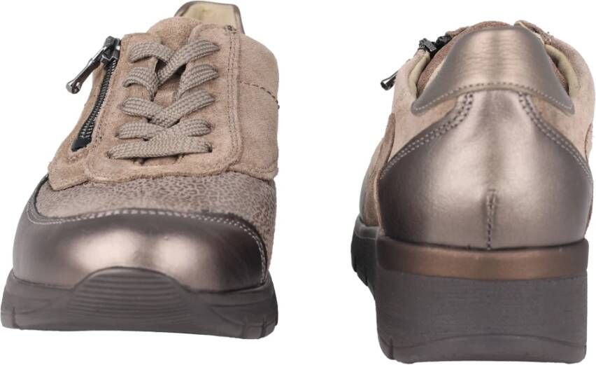 Waldläufer Brede Damessneakers Grijs Gray Dames