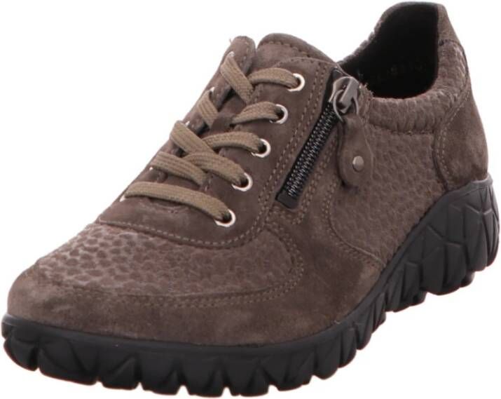 Waldläufer Bruine Veterschoenen Havy-Soft Brown Dames