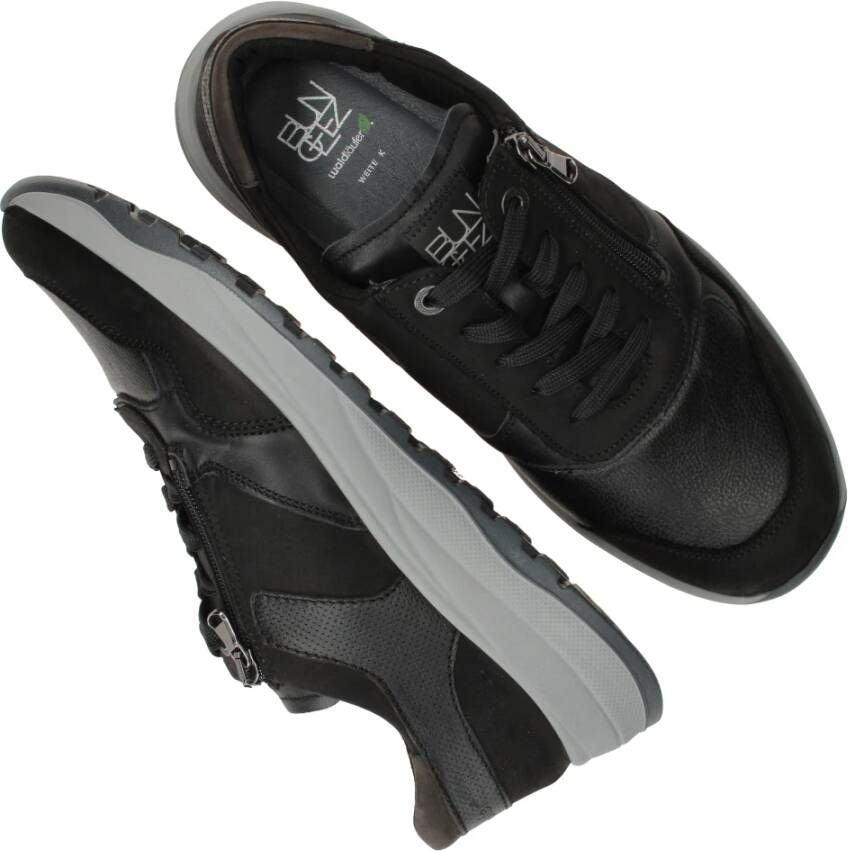 Waldläufer Comfort Sneaker John Black Heren