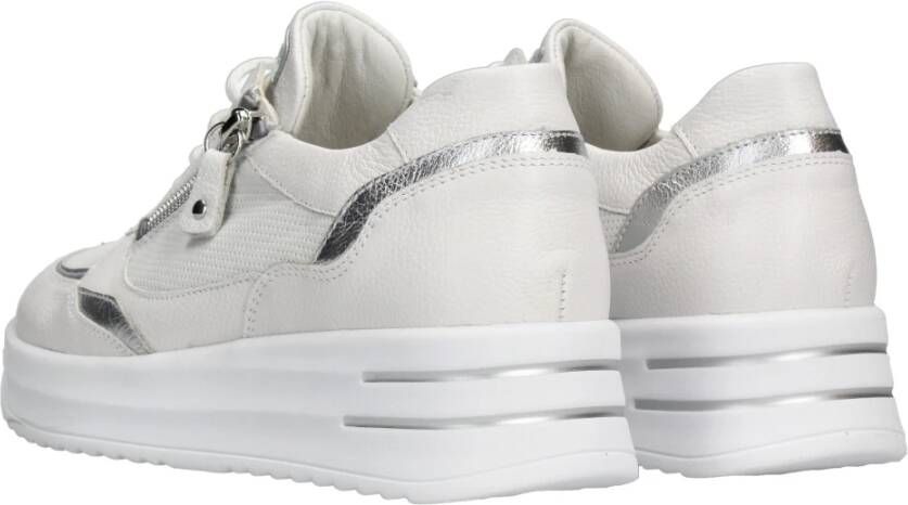 Waldläufer Comfortabele Arianna Sneaker met Rits en Veters White Heren