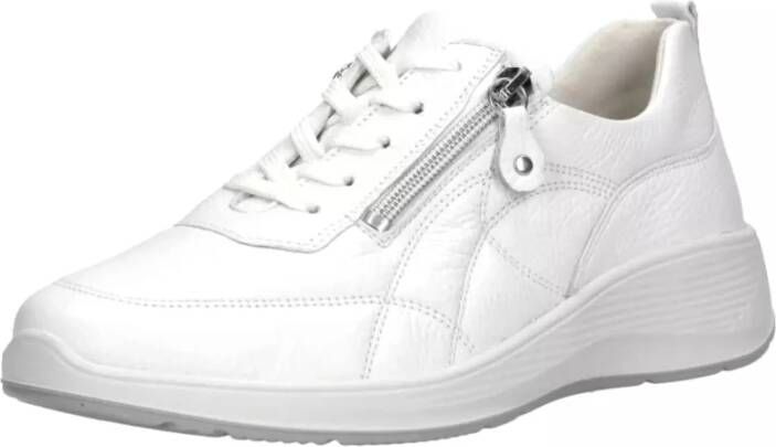 Waldläufer Comfortabele brede pasvorm damessneakers White Dames