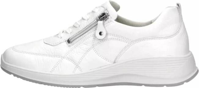 Waldläufer Comfortabele brede pasvorm damessneakers White Dames