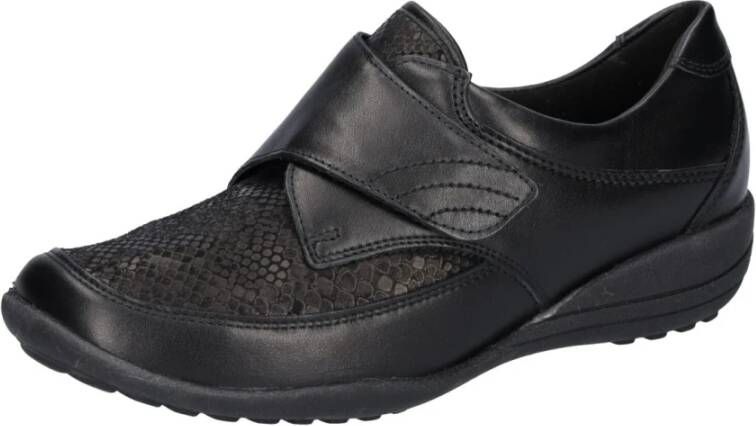 Waldläufer Comfortabele brede sneakers in zwart Black Dames