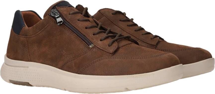 Waldläufer Comfortabele Heiko Sneaker in Cognac Brown Heren