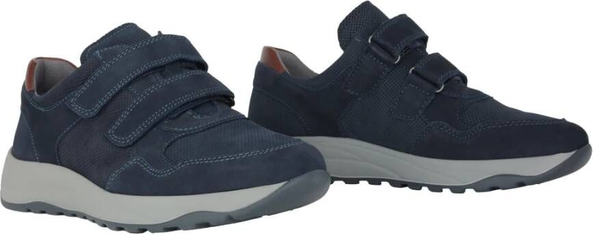 Waldläufer Comfortabele Heren Sneakers met Brede Pasvorm Blue Heren