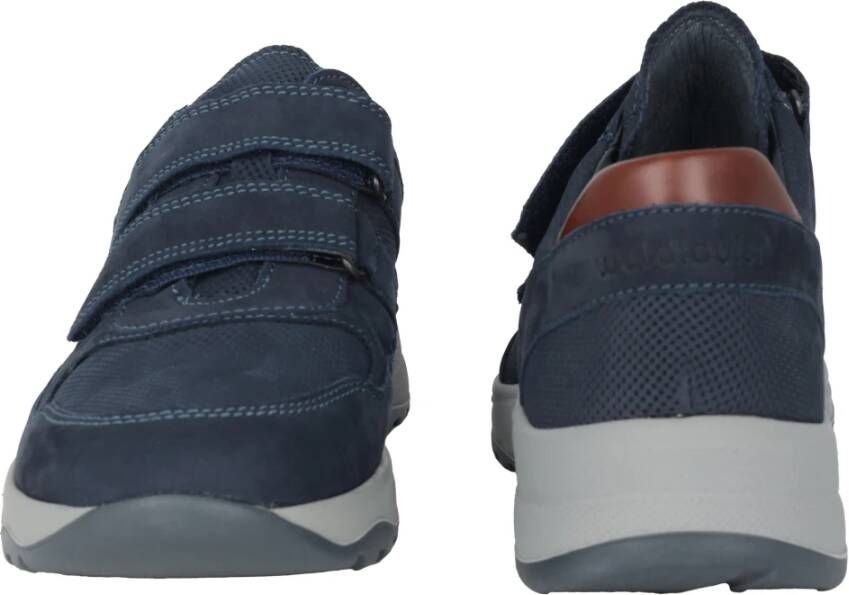 Waldläufer Comfortabele Heren Sneakers met Brede Pasvorm Blue Heren