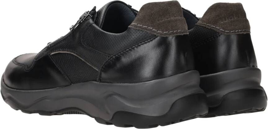 Waldläufer Comfortabele Zwarte Sneaker Black Heren