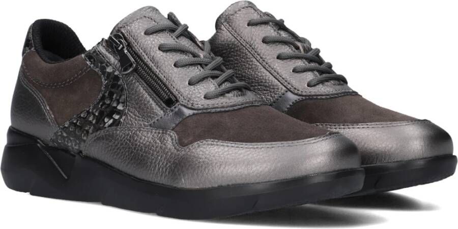 Waldläufer Dames Rits Sneakers Antraciet Gray Dames