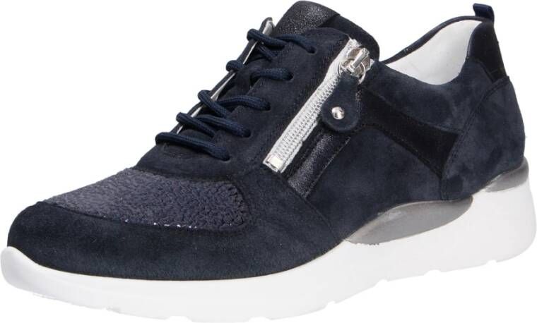 Waldläufer Gabriele Zwarte Sneakers Blue Dames