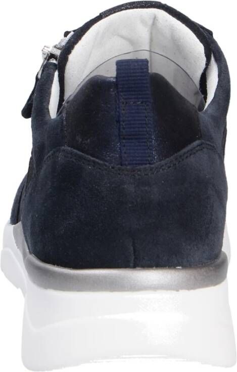 Waldläufer Gabriele Zwarte Sneakers Blue Dames