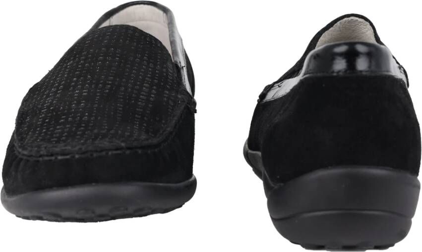 Waldläufer Klassieke Wide Fit Mocassin Zwart Black Dames