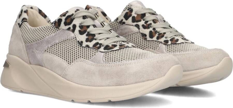 Waldläufer Leopard Print Dames Sneakers Grijs Multicolor Dames