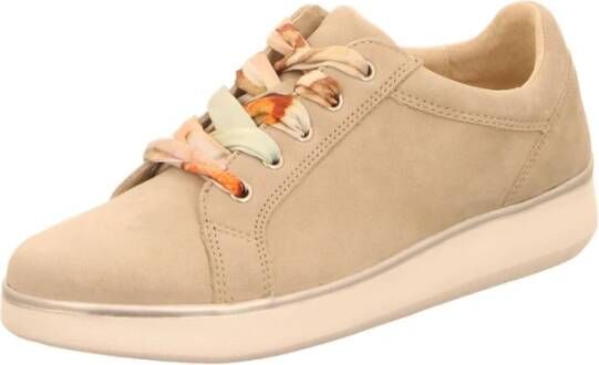 Waldläufer Platte Leren Veterschoenen Beige Dames