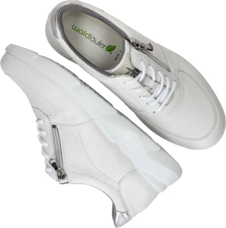 Waldläufer Sportieve Witte Funky Sneaker voor Dames White Dames