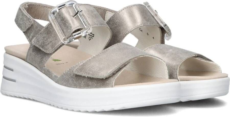 Waldläufer Stijlvolle Sandalen voor Zomerse Dagen Gray Dames