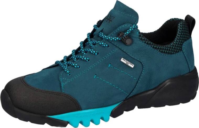 Waldläufer Waterdichte wandelsneaker blauw Blue Dames