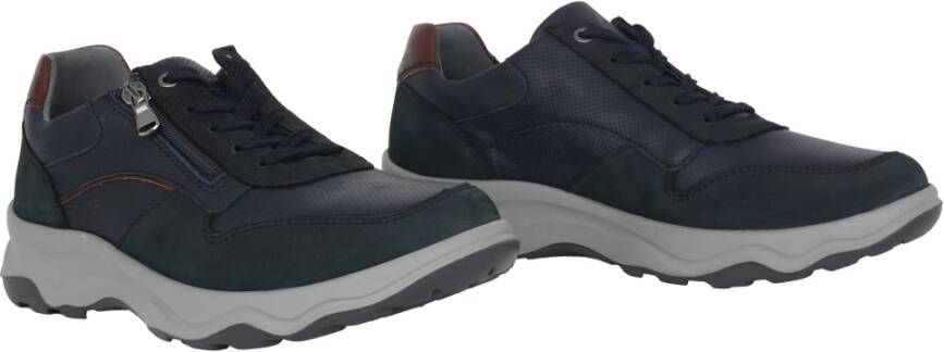 Waldläufer Wijde pasvorm heren sneaker Blauw Blue Heren