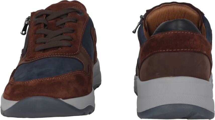 Waldläufer Wijde pasvorm Sneaker Bruin Brown Heren