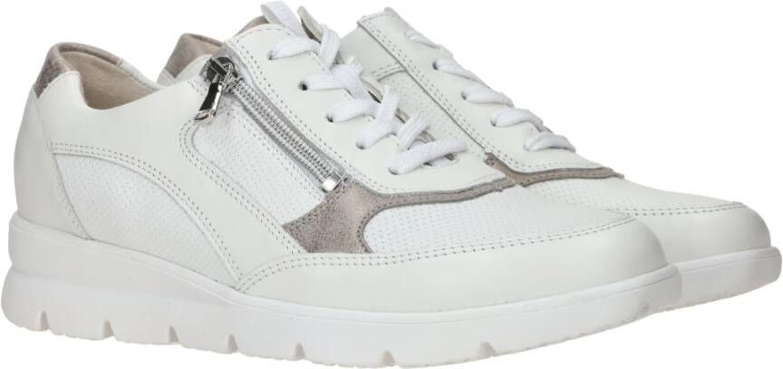 Waldläufer Witte Sneaker Bruni Dames Leer White Dames