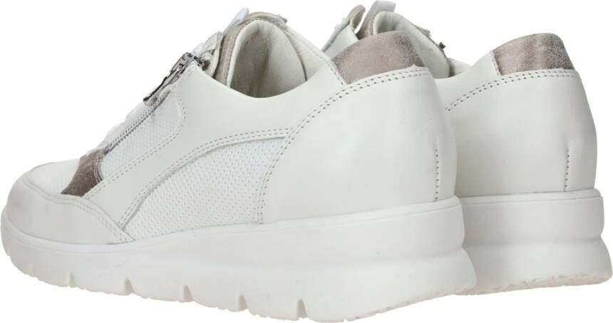 Waldläufer Witte Sneaker Bruni Dames Leer White Dames