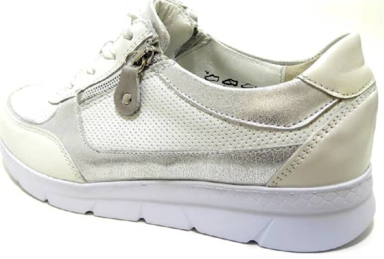 Waldläufer Witte Veterschoenen White Dames