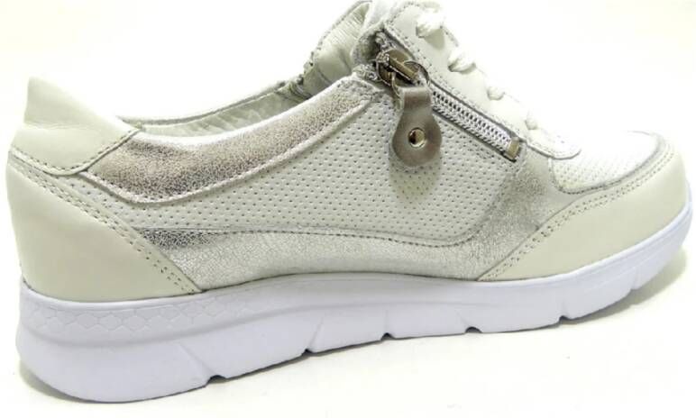 Waldläufer Witte Veterschoenen White Dames