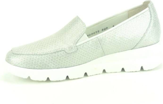 Waldläufer Zilver Print Moccasin Gray Dames