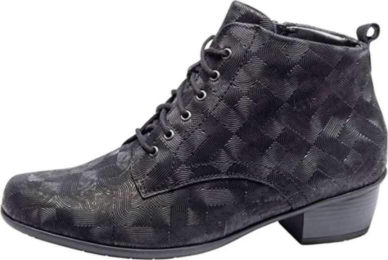 Waldläufer Zwarte Bosstijl Schoenen Black Dames