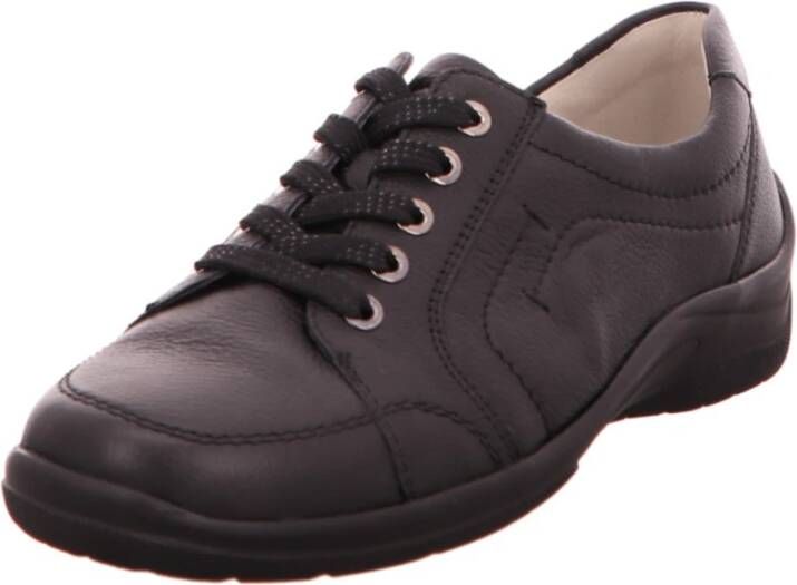 Waldläufer Zwarte Casual Schoenen 312003 Black Dames