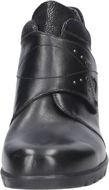 Waldläufer Zwarte Enkellaars 675905 Black Dames