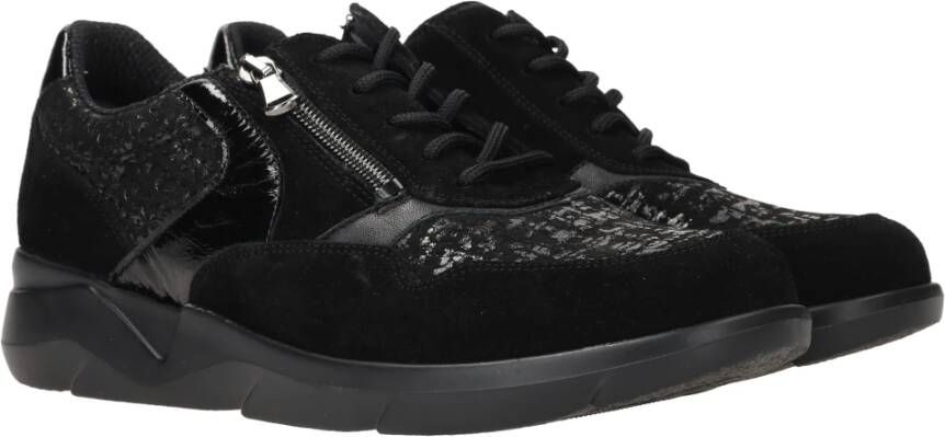 Waldläufer Zwarte Funky Sneakers Black Dames