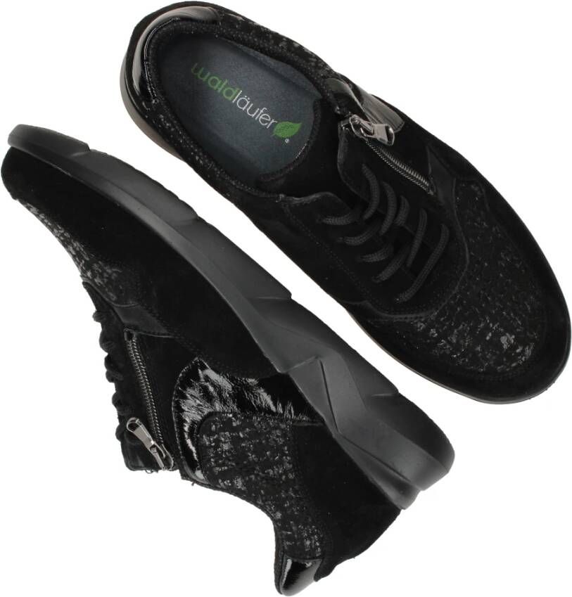 Waldläufer Zwarte Funky Sneakers Black Dames