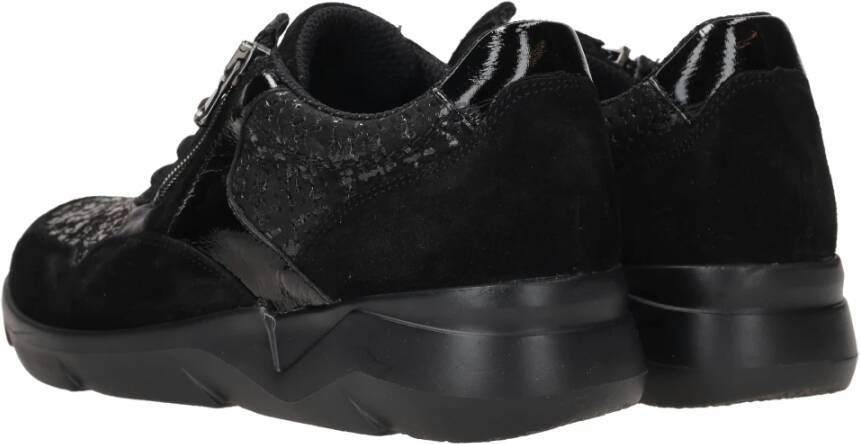 Waldläufer Zwarte Funky Sneakers Black Dames