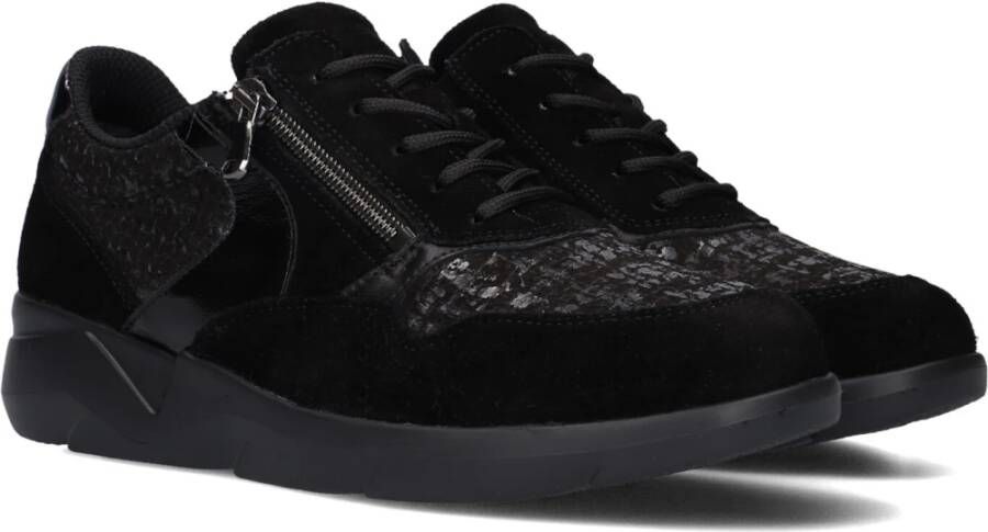 Waldläufer Zwarte Rits Sneakers Dames Schoenen Black Dames