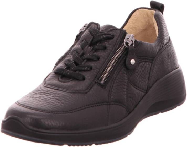 Waldläufer Zwarte Sneakers 698004 Black Dames