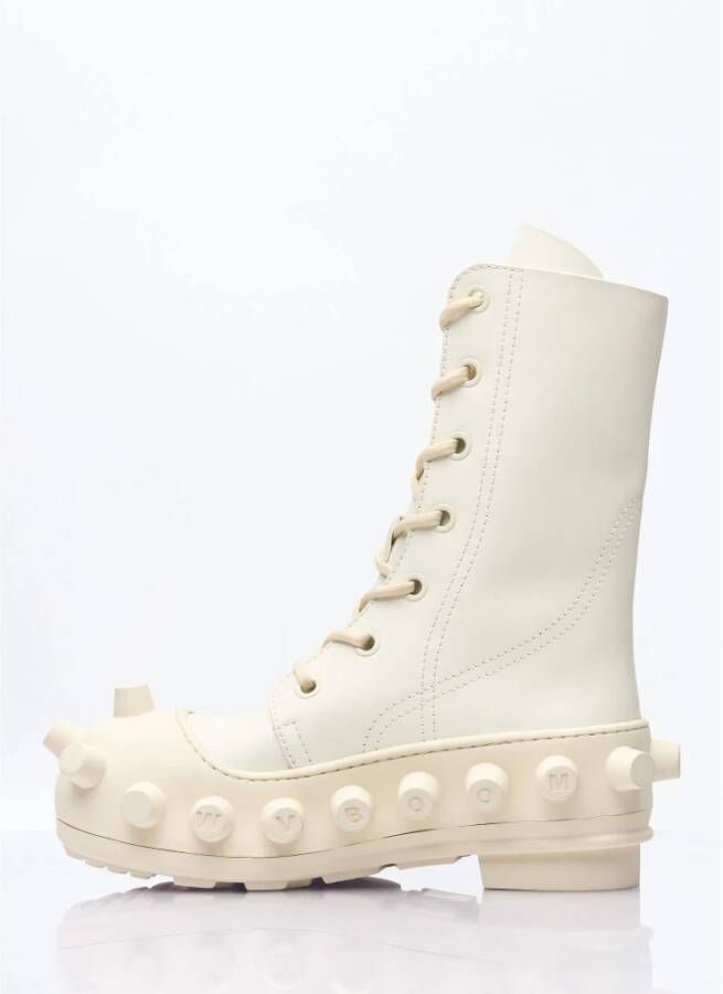 Walter Van Beirendonck Laarzen met spikes in synthetisch leer White Dames