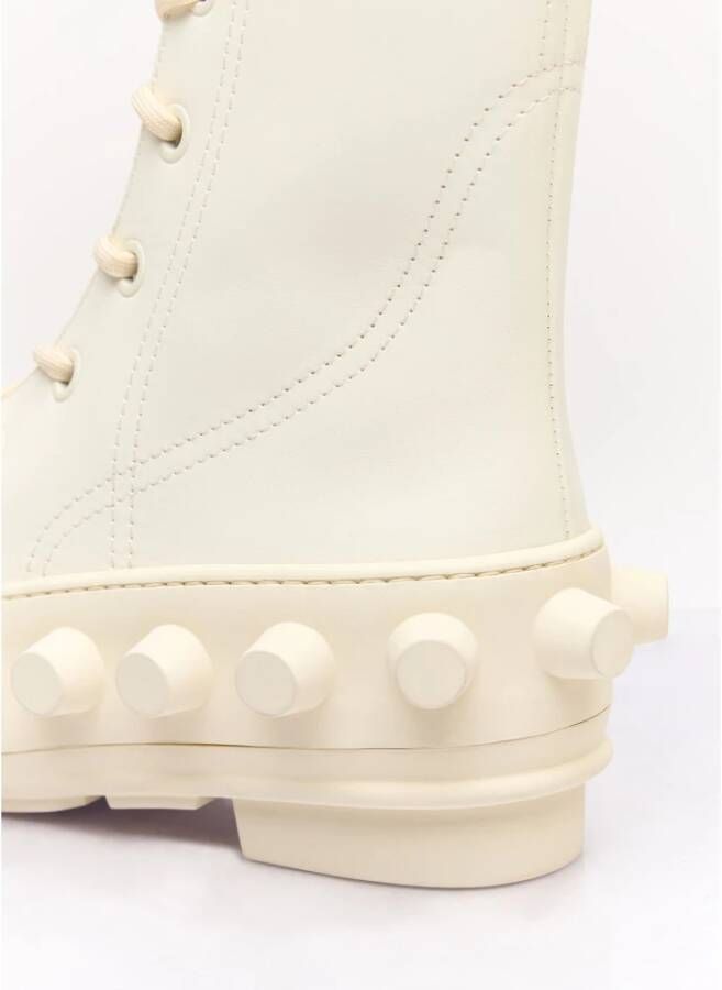 Walter Van Beirendonck Laarzen met spikes in synthetisch leer White Dames