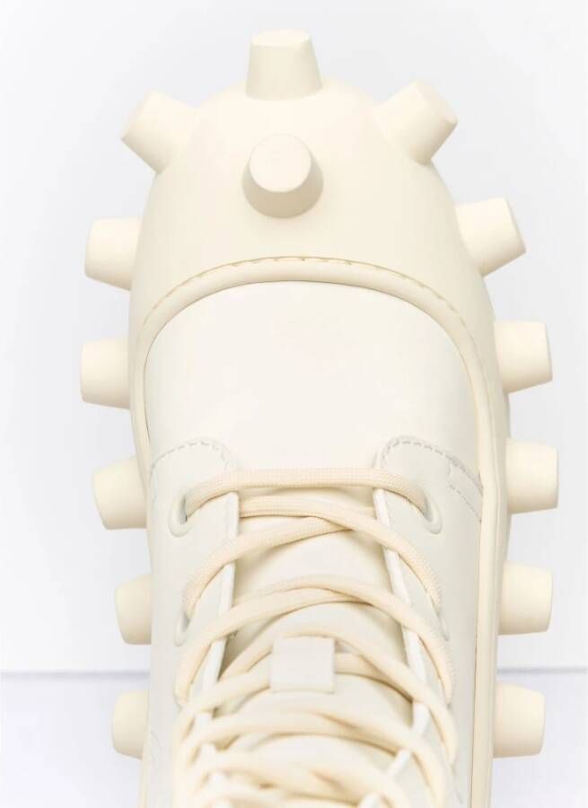 Walter Van Beirendonck Laarzen met spikes in synthetisch leer White Dames