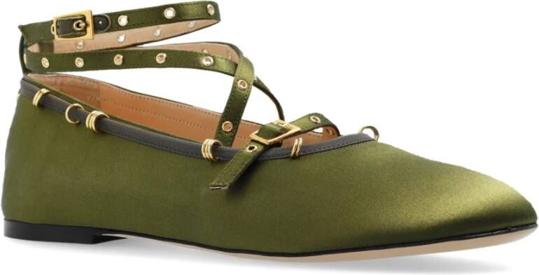 Wandler Ballet Flats June Green Dames