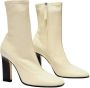 Wandler Lesly Bicolore Enkellaarzen in Beige en Zwart Leer Beige Dames - Thumbnail 2