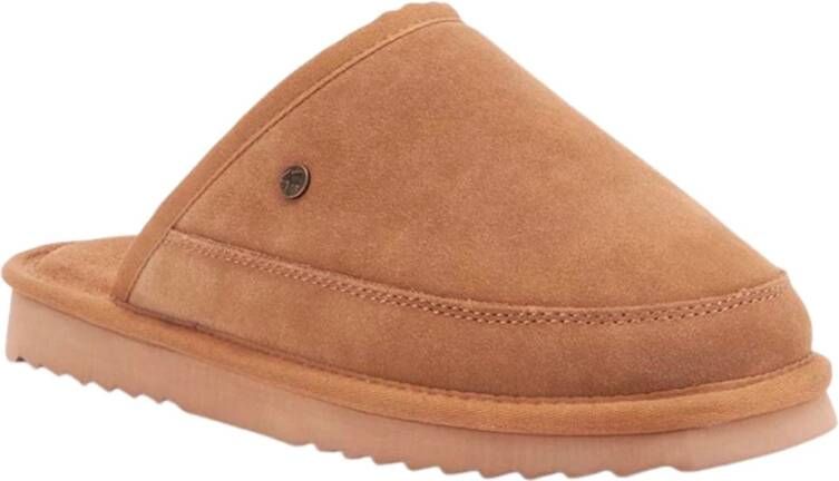 Warmbat Elegante Suède Pantoffels voor Heren Brown Heren