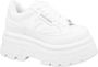 Windsor Smith Witte platte sneakers met sprankelende knoop-vetersluiting White Dames - Thumbnail 2