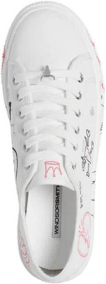 Windsor Smith Multicolor Graffiti Stoffen Dames Sneakers Wit Dames