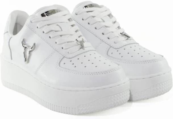 Windsor Smith Witte Bull Head Leren Sneakers White Dames