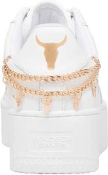 Windsor Smith Witte Leren Sneakers met Stierenkop White Dames